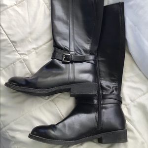 Women’s black, below the knee, boots